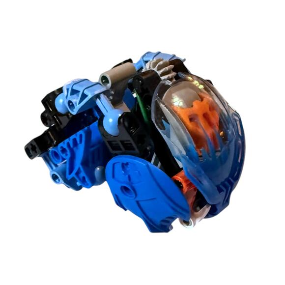 Vintage LEGO BIONICLE Gahlok Blue Orange 8562 Set with Canister NO BOOKLET - Picture 9 of 13